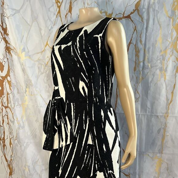 DAvid Meister, black and white print dress - Picture 6 of 8